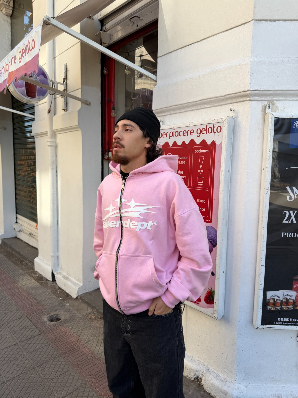Pink Zip Hoodie TAIGERDEPT