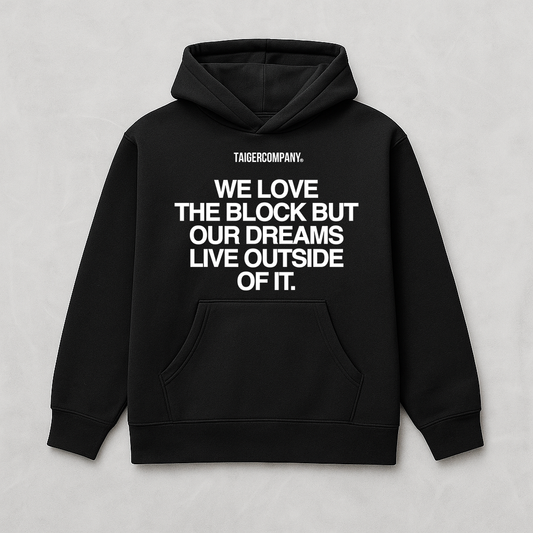 HOOODIE "WE LOVE THE BLOCK" BLACK